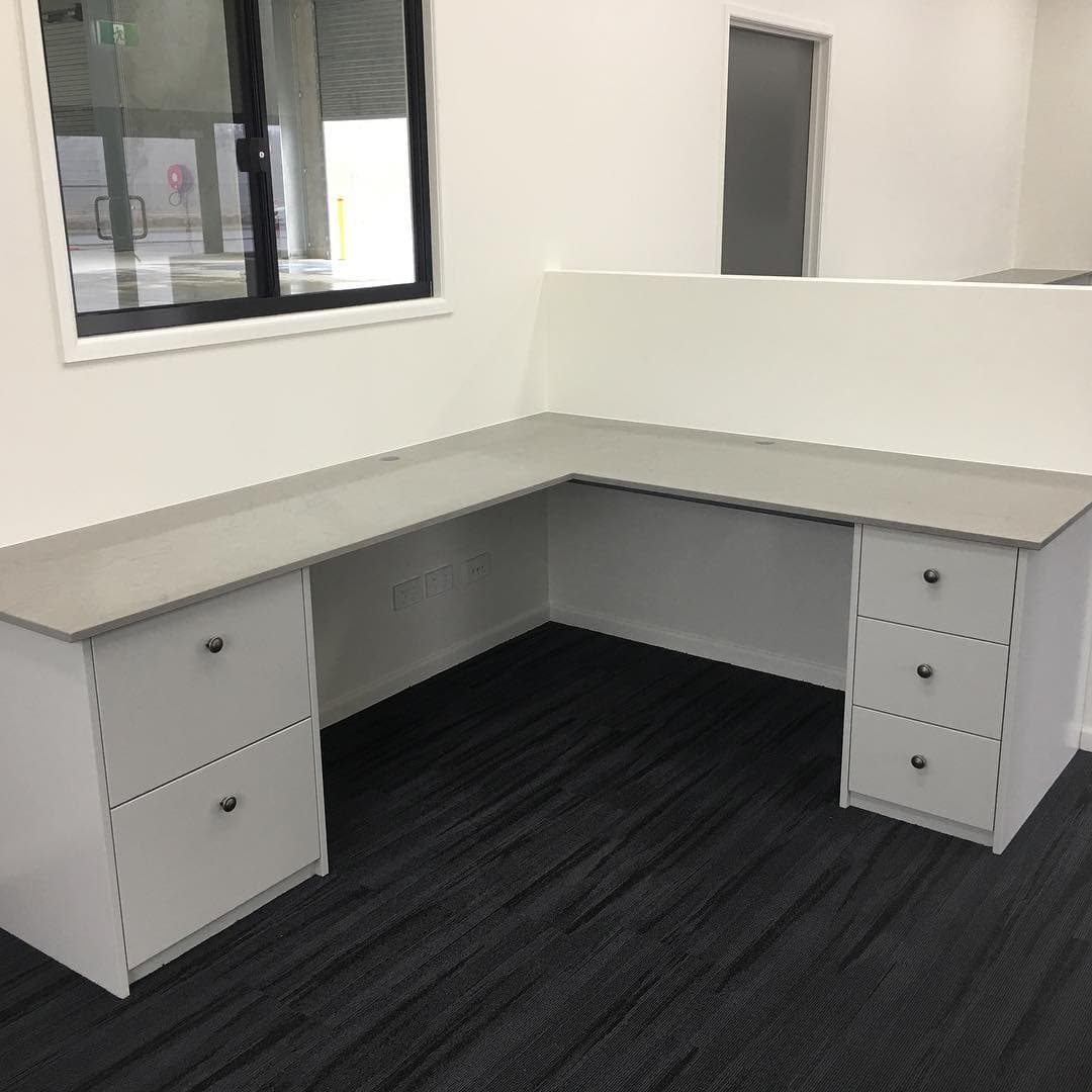 Custom Workstation with Cabinets — Keppel Kitchens in Yeppoon, QLD