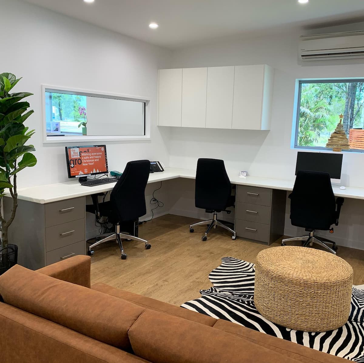 Cozy Office Interior — Keppel Kitchens in Yeppoon, QLD