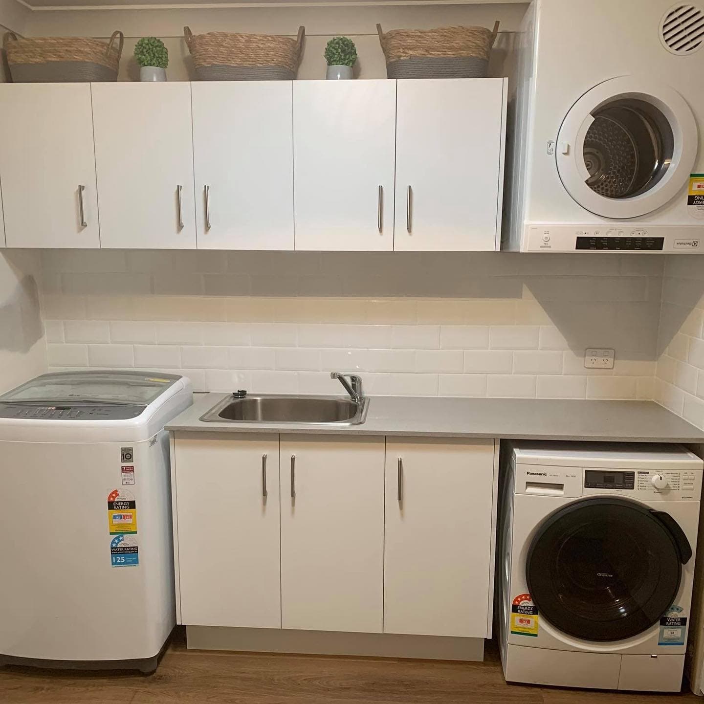 Space Saver Laundry Area Set-Up — Keppel Kitchens in Yeppoon, QLD