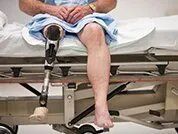 Man with Prosthetic Limb in Hospital — Pembroke Pines, FL — Huse Artificial Limb & Brace