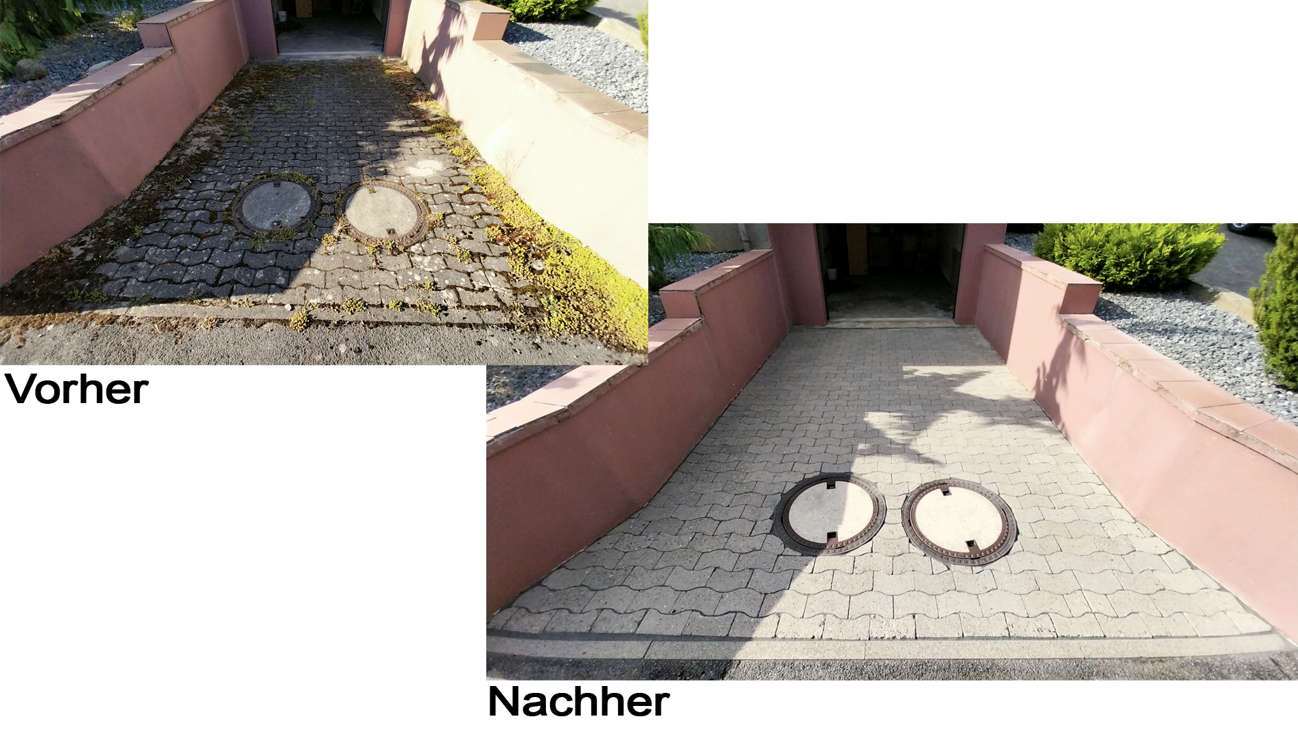 Einfahrt Steinreinigung in Löhne
