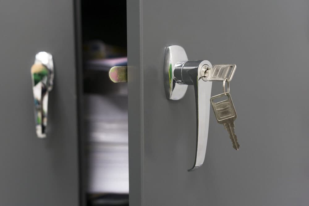 A Close up Of a Safe with Keys in It — East Coast Locksmiths in Port Macquarie, NSW