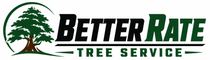 BetterRate Tree Service logo with green tree and black-and-green text