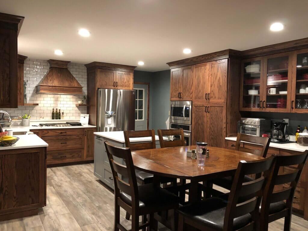 A custom modern kitchen in Fulton MO. 