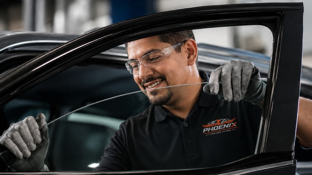 Driver side window replacement technician in Phoenix and Tucson