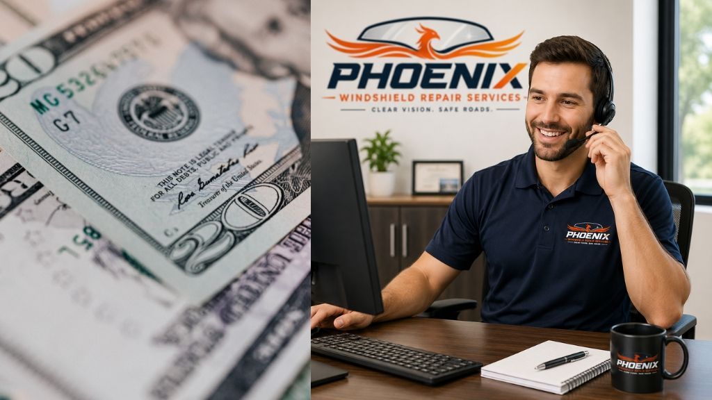 Windshield replacement insurance cash back service