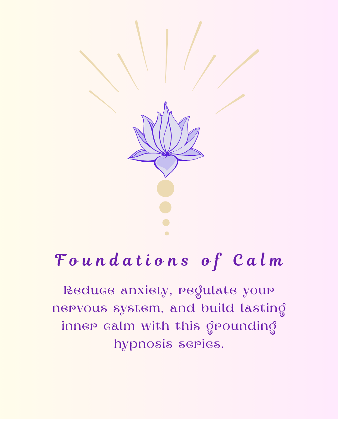 Logo with lavender-colored moon and flower. Text: 