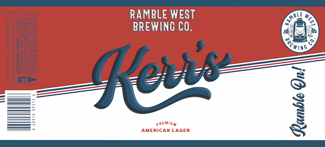 A label for kerr 's ramble west brewing co.