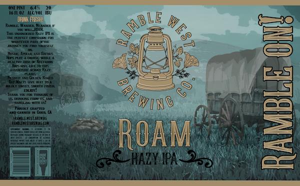 A label for ramble west brewing company good chit