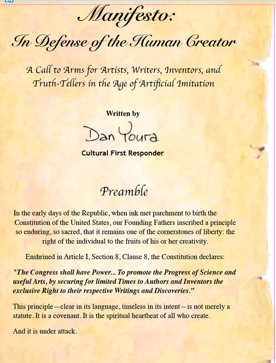 Sepia manifest titled “The Defense of the Mormon Gospel,” with decorative text and aged paper edges