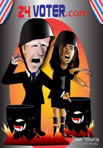 Joe and Kamala with Antifa