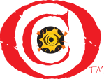 Red spiral target logo with a yellow-and-black gear-like center