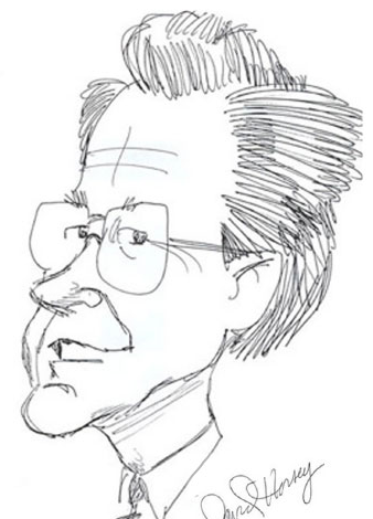 Portrait of cartoonist  Dan Youra