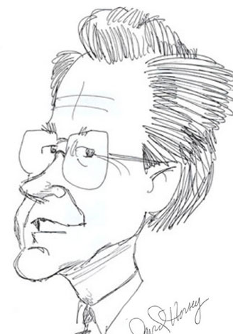 Portrait of cartoonist  Dan Youra