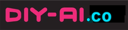 DIY-AI.co logo in pink and teal on a black background