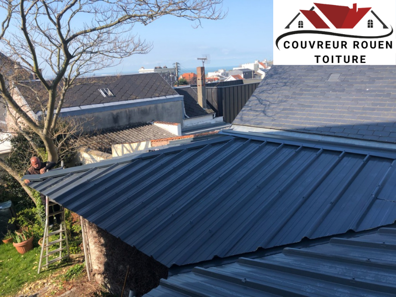 couvreur Rouen a posé cette toiture bac acier en Seine-Maritime couvreur Rouen a posé cette toiture bac acier en Seine-Maritime