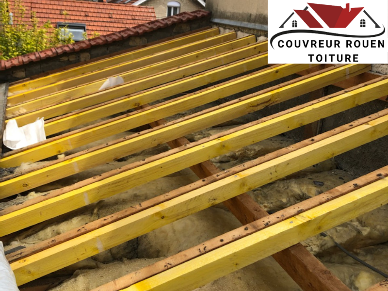 renforcement de charpente avant réfection de toiture à Rouen