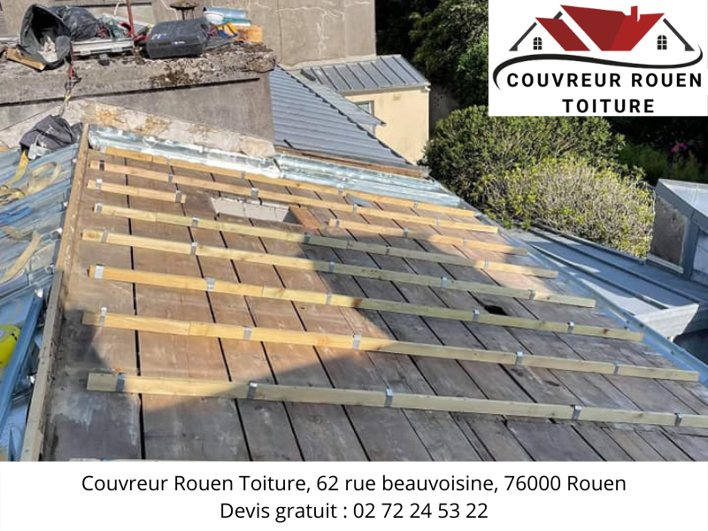 réfection de toit en zinc par Couvreur Rouen Toiture réfection de toit en zinc par Couvreur Rouen Toiture