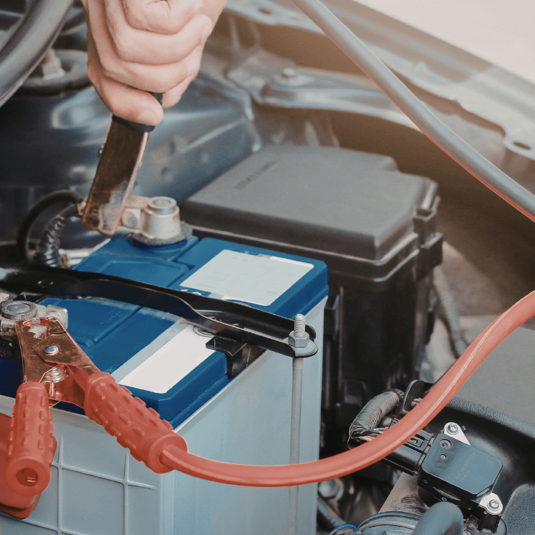 a mechanic doing a vehicle diagnostic