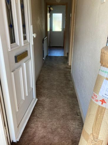 Image of hallway after Terry's house clearance have removed all items Hallway after Terry's house clearance have removed all items