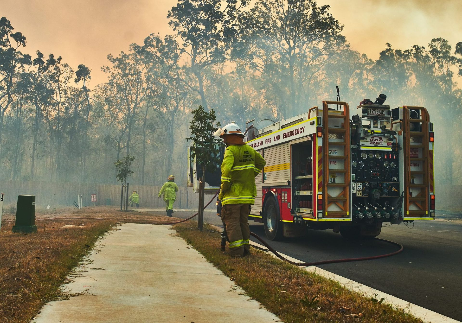 Goodna,,Queensland/,Australia,-,November-26-2019:,Bushfires