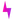 Purple and pink lightning bolt graphic.