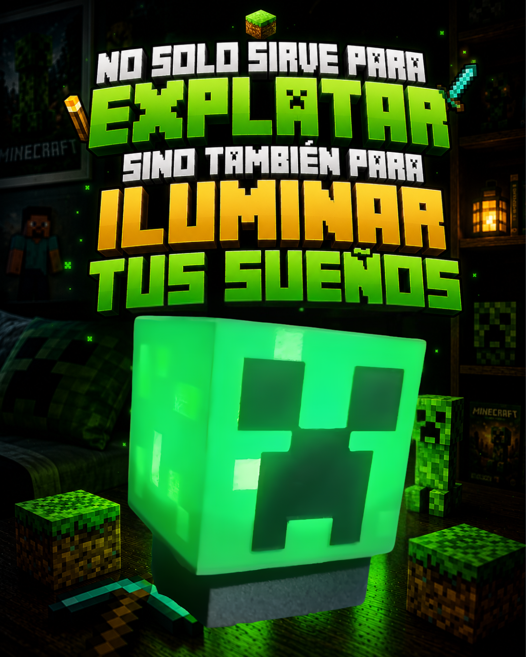 Lampara minecraft