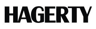 Black “HAGERTY” wordmark on a white background