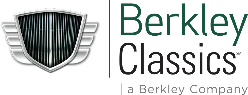 Berkley Classics logo with shield emblem and green and black text