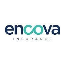 Encova Insurance logo in blue and teal on a white background