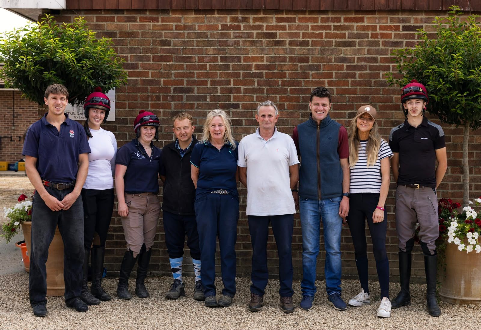 Nick Scholfield Image of Nick Scholfield team, Owner Felstead Court Stables, dual racehorse trainer, Lambourn