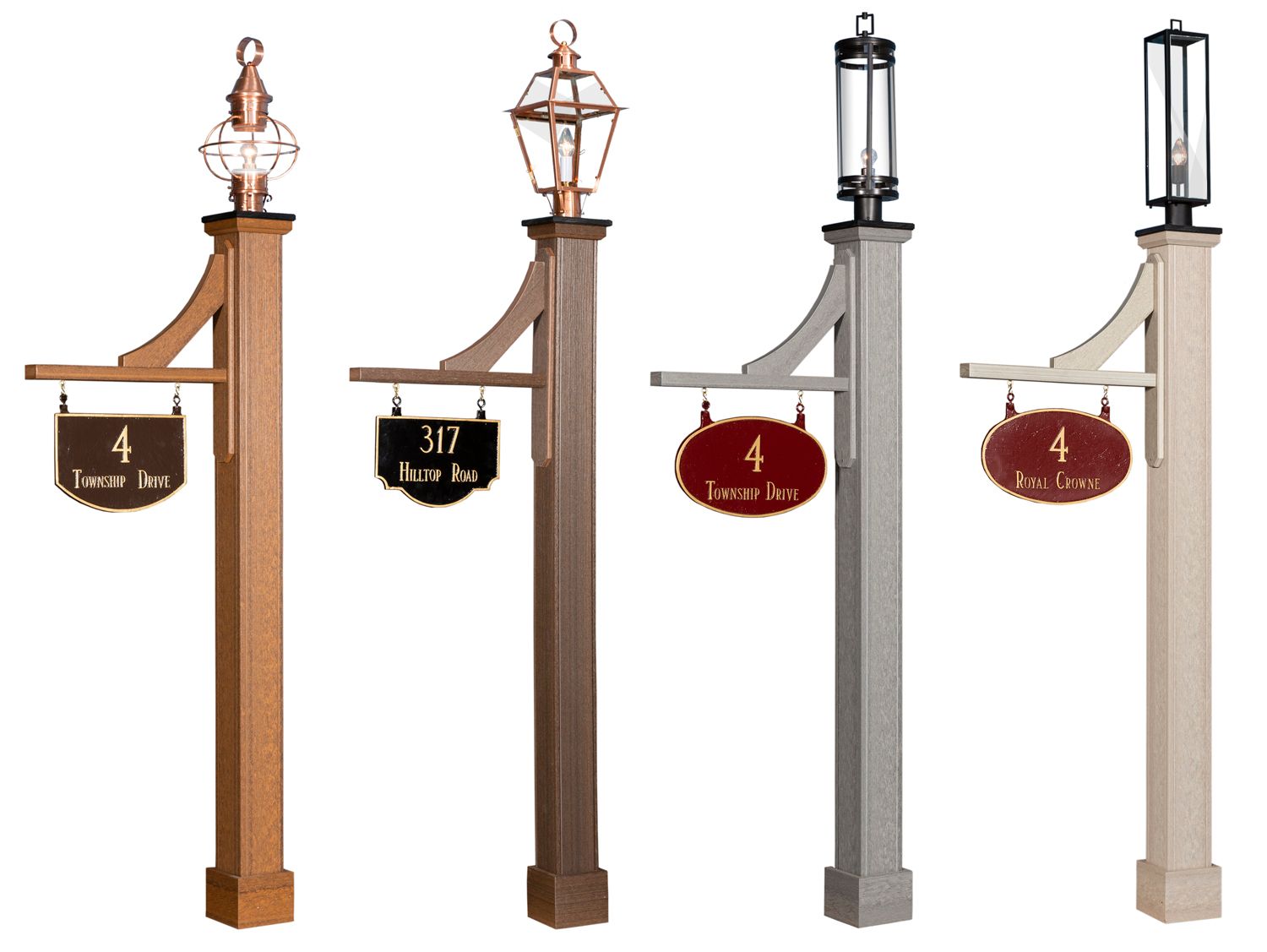 Springfield Lantern Post - Gray