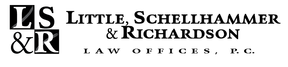 Law firm logo: LS&R Little, Schellhammer & Richardson, P.C., in black serif text on white background