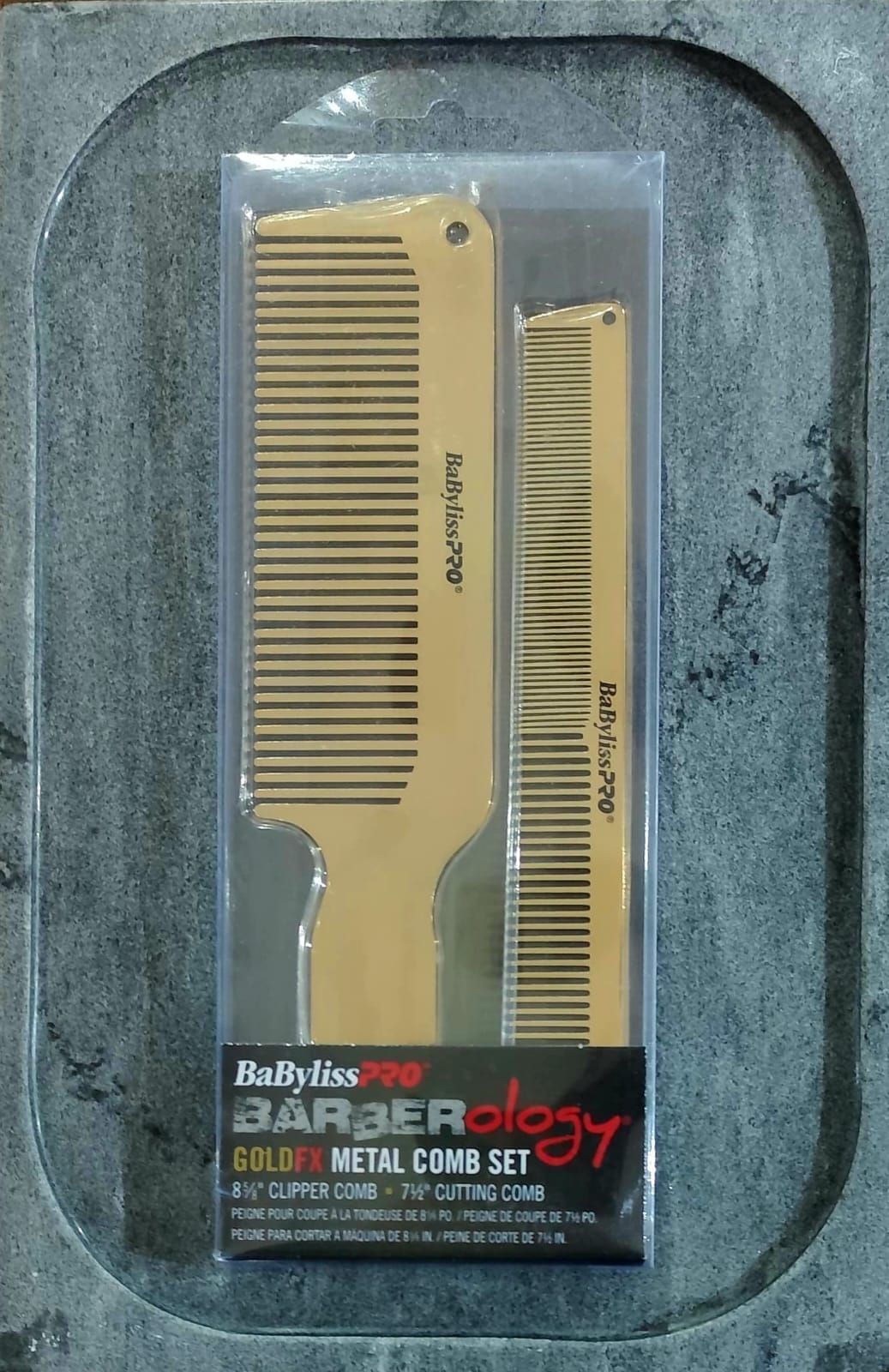 BaBylissPRO Barberology GoldFX Metal Comb Set