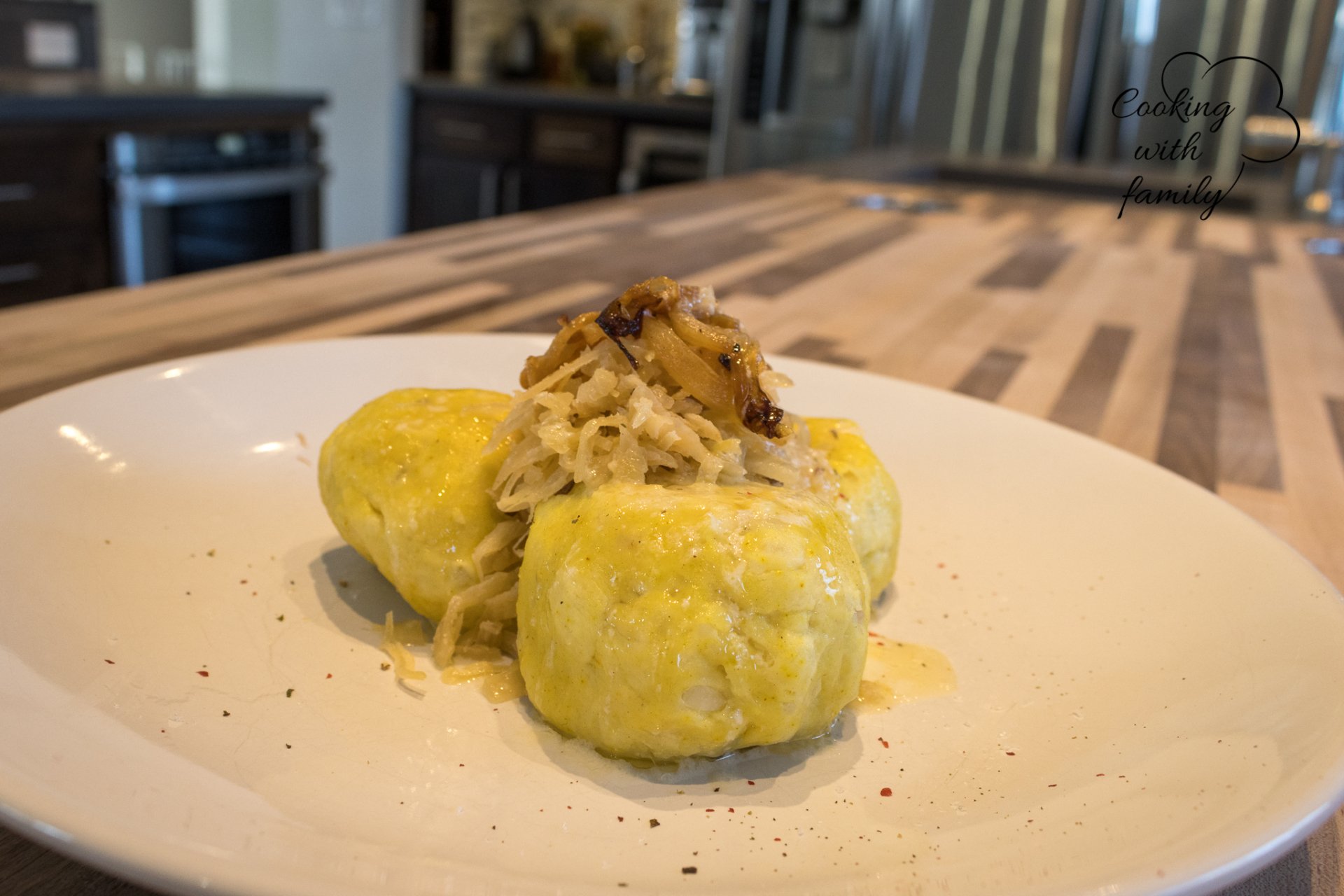 Potato Dumplings with Sauerkraut