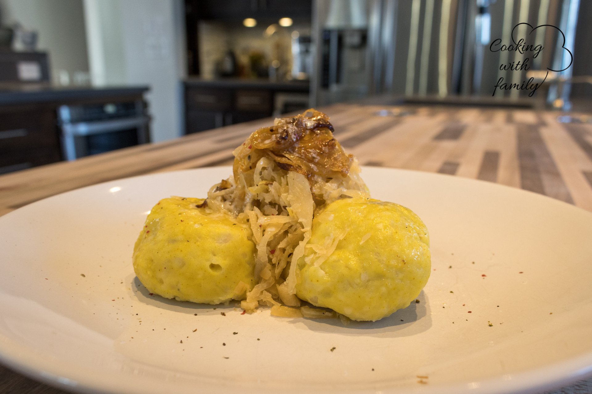 Potato Dumplings with Sauerkraut