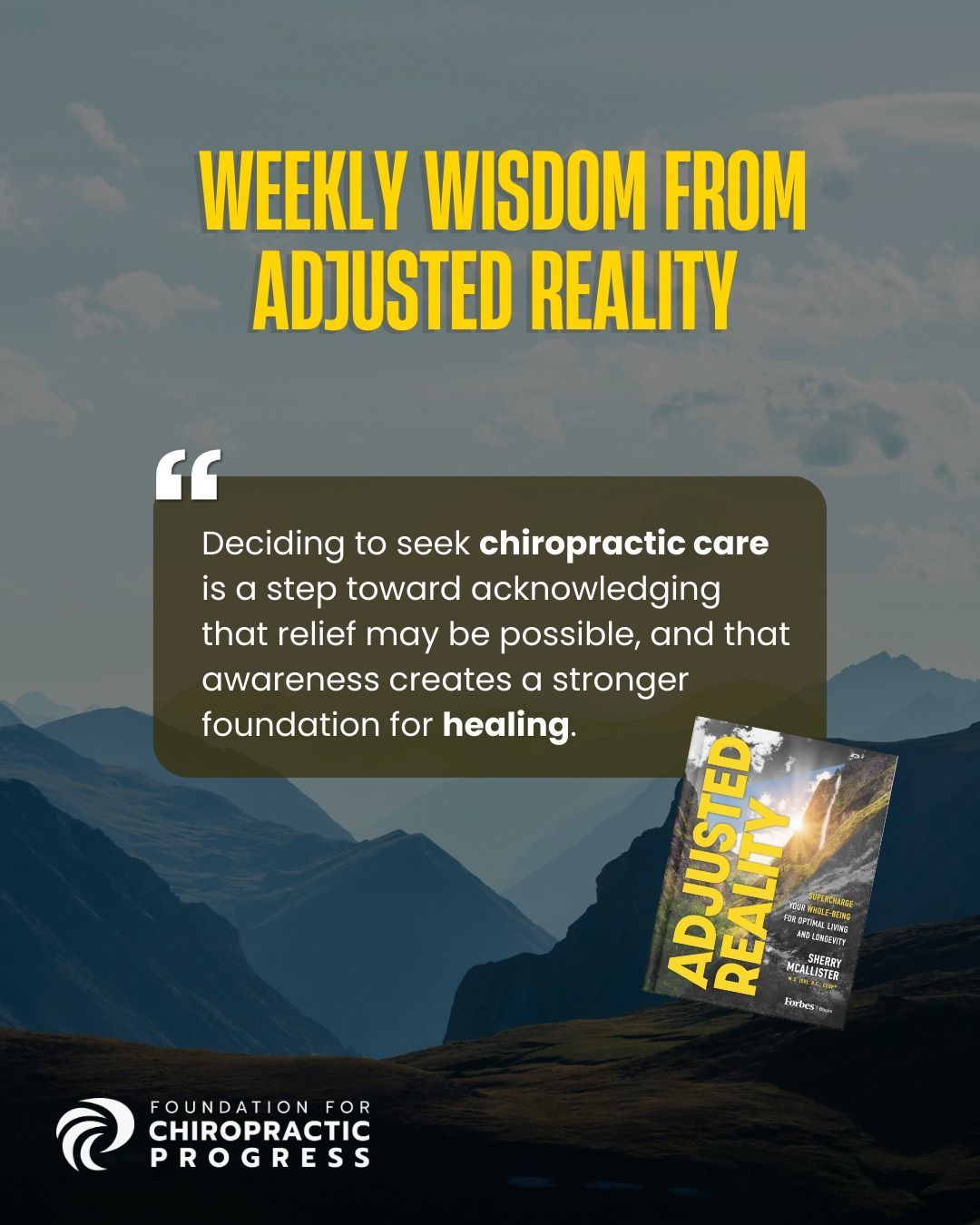 Weekly Wisdom from Adjusted Reality
