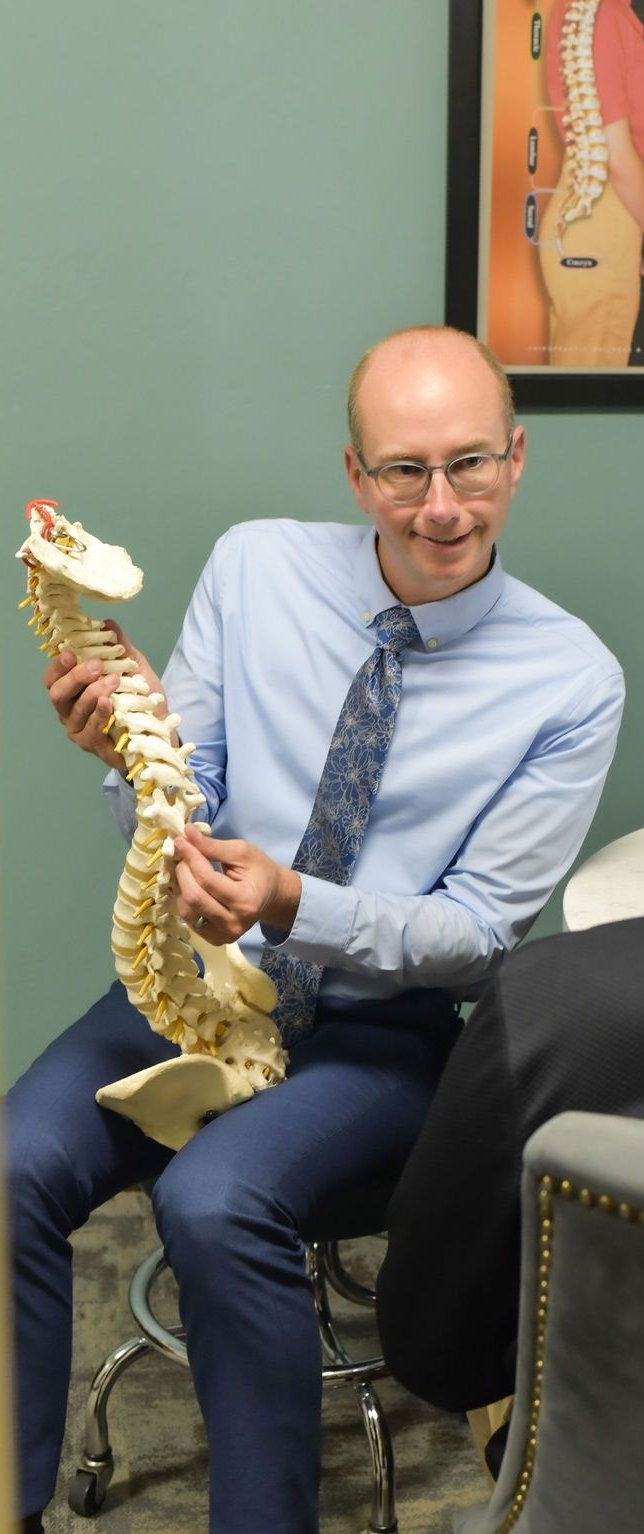 Dr. John explaining x-rays