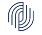 A dark blue image meant to represent hands as an icon.