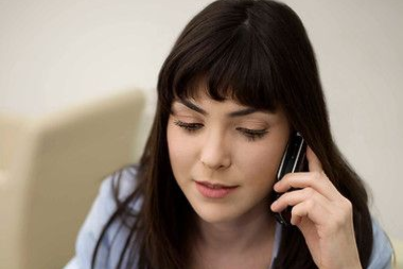 woman on phone