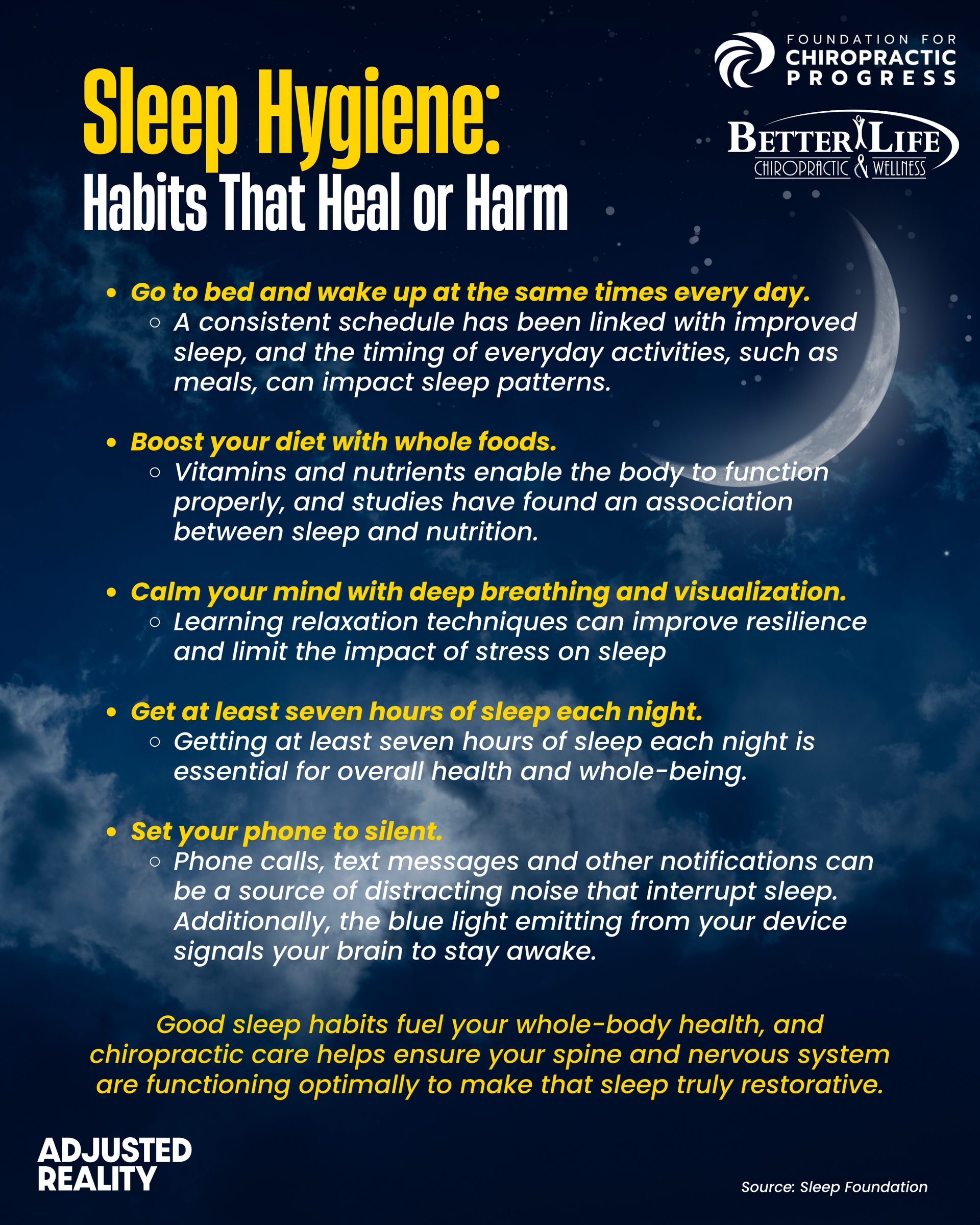 sleep hygiene guide
