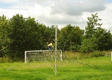 Spiders web play equipment