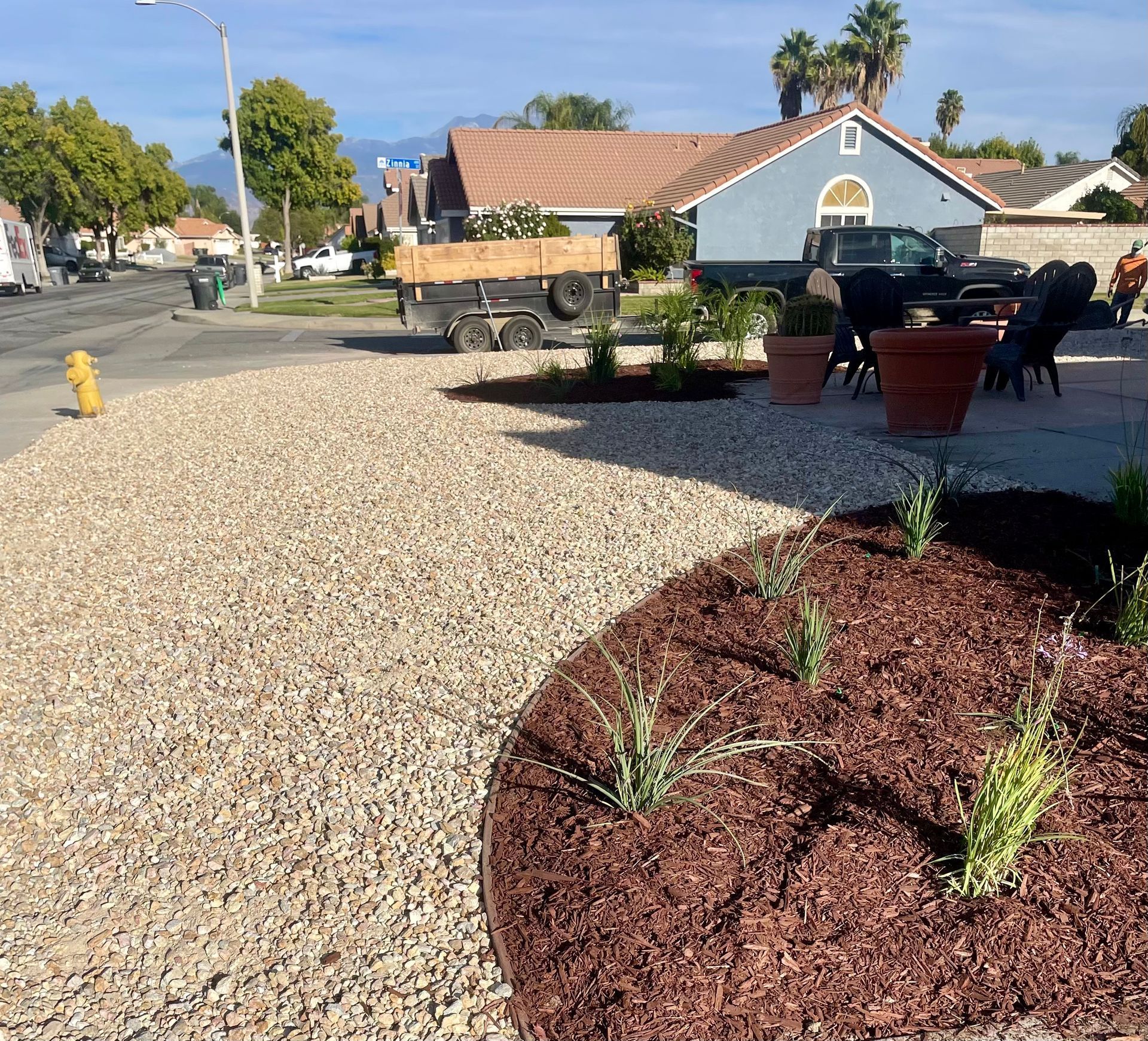 Landscape Design, Gravel Stone Installation, Decorative Stone Install, Ground Preparation, Rock Landscaping