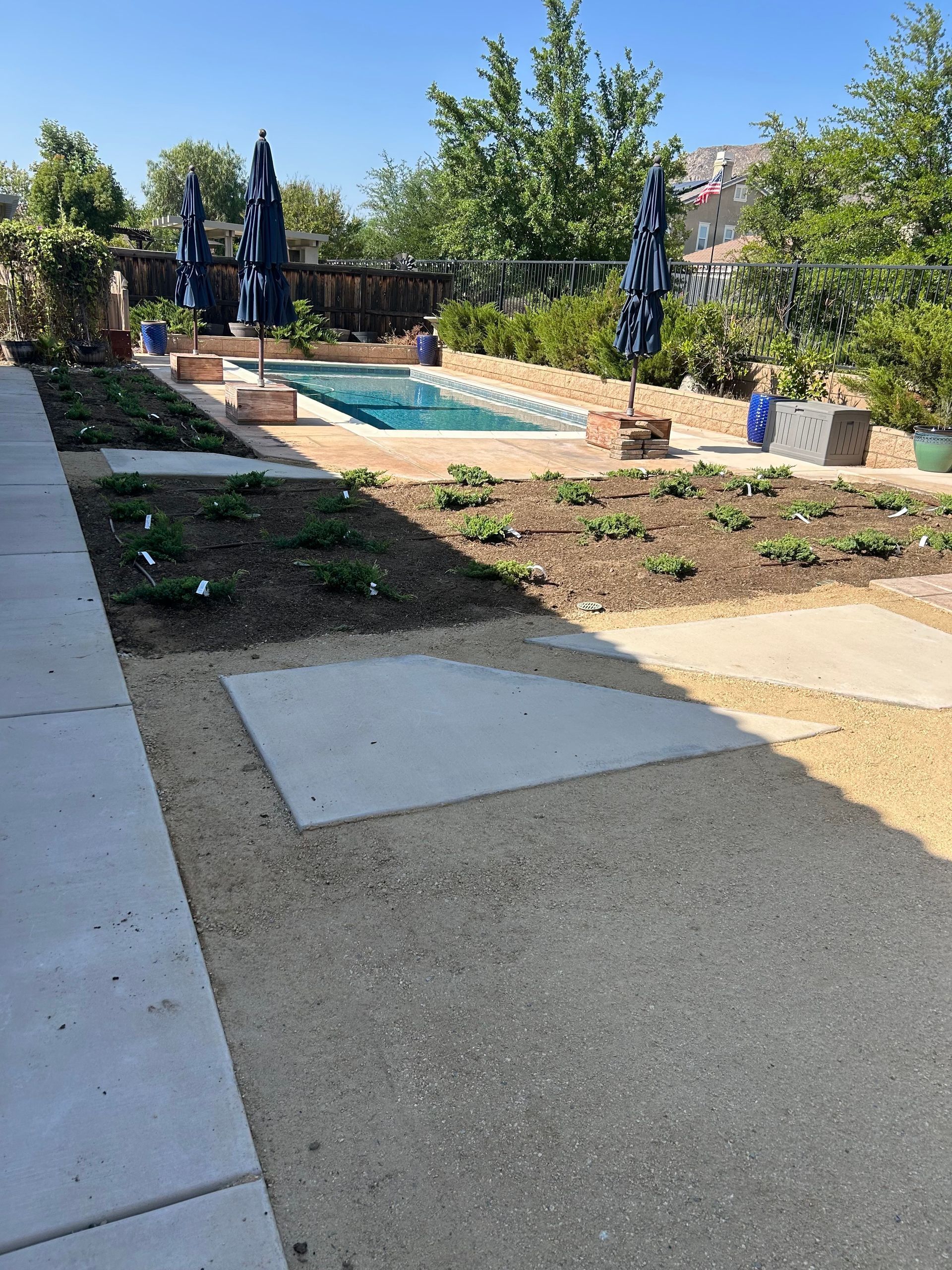 Decomposed Granite Installation, DG Landscaping, Plant Installation, Mulch Installation, Backyard Renovation