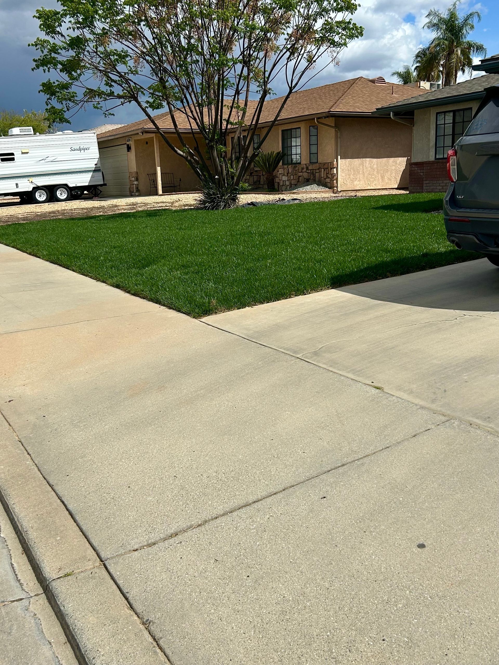 Real Grass Installation, Sod Installation, Front Yard Lawn Install, Soil Preparation, Patchy Lawn Repair