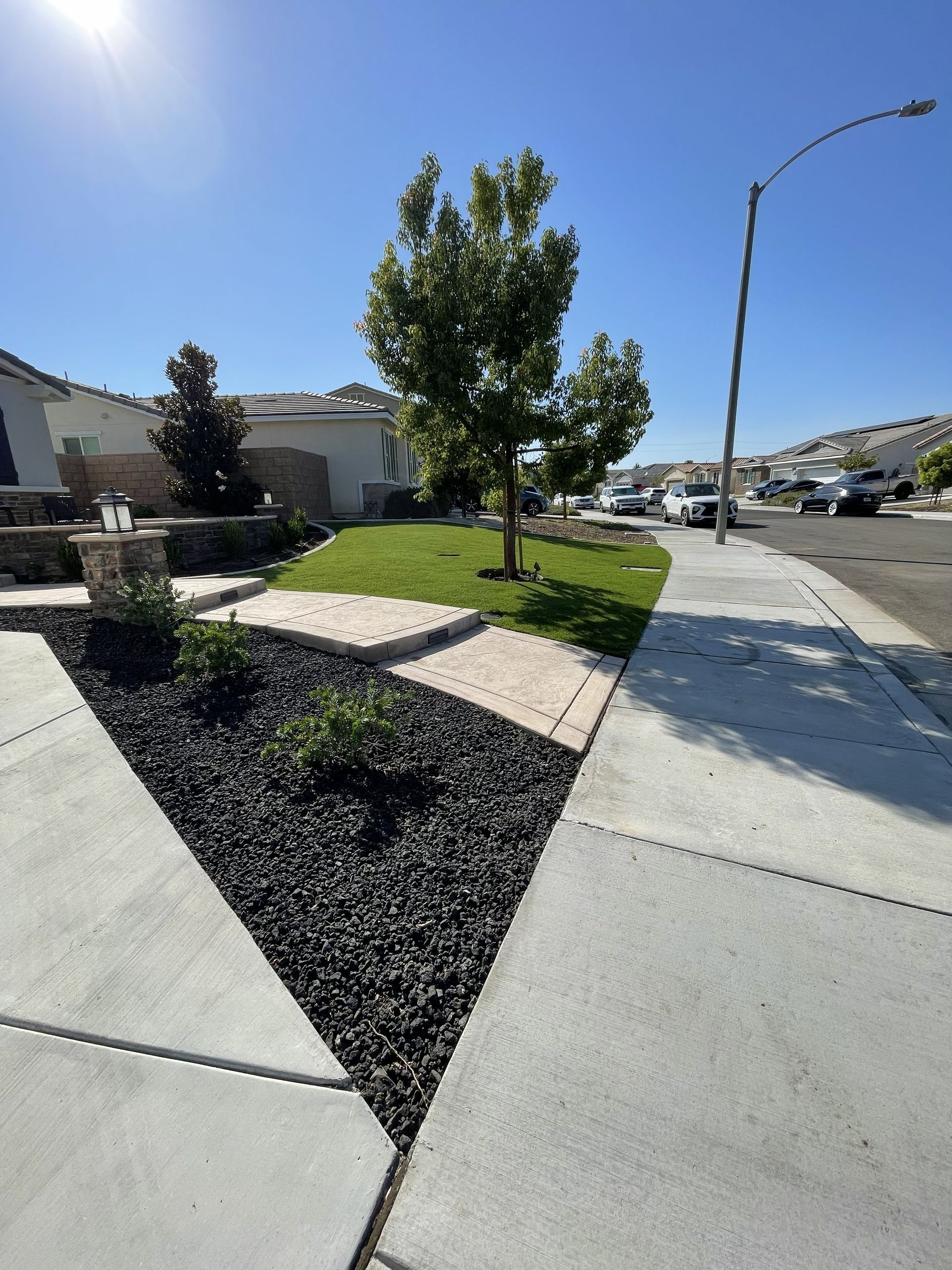 Artificial Turf Installation, Lava Rock Installation, Plant Installation, Drip Irrigation Installation, Complete Yard Renovation