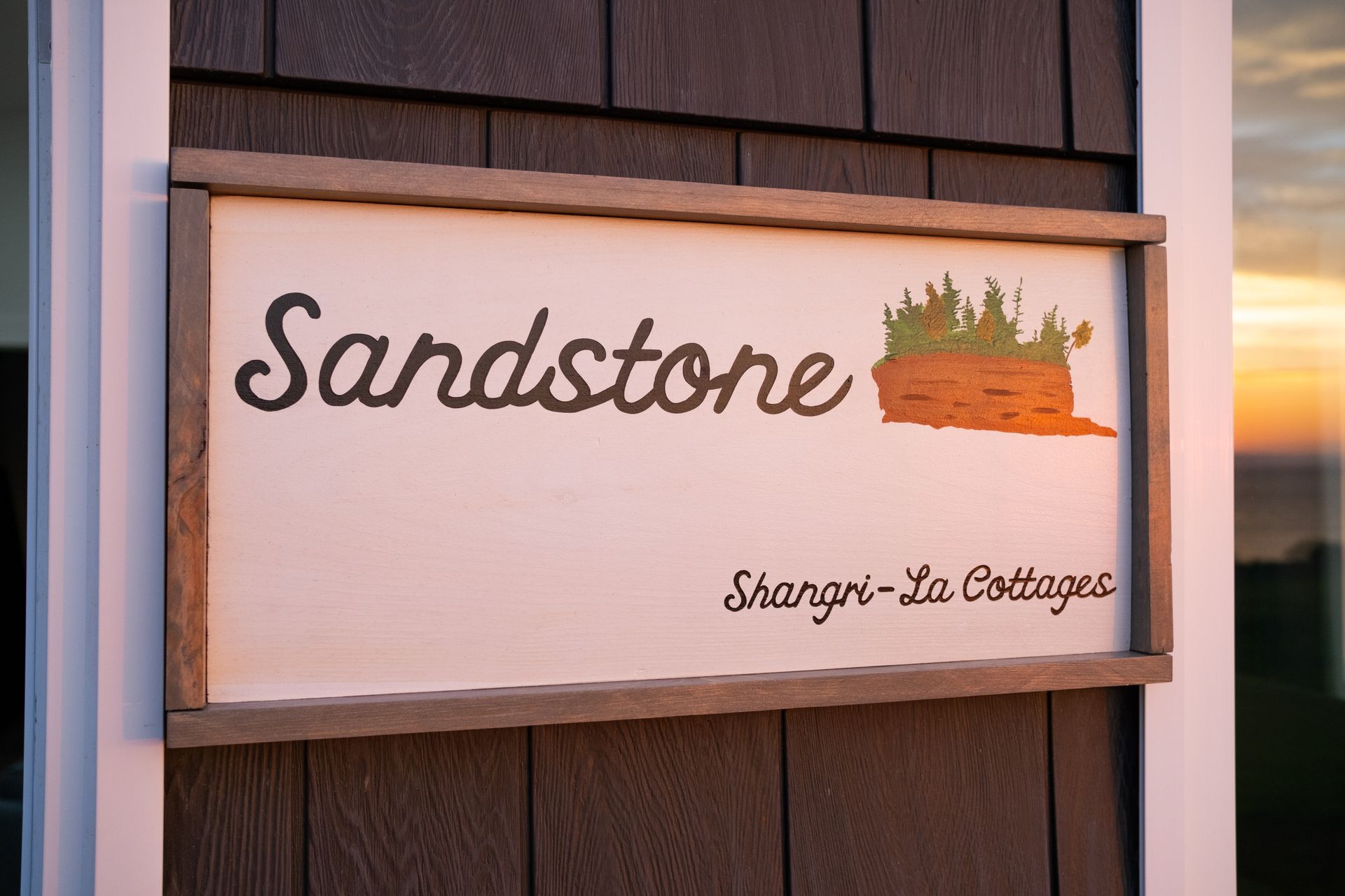 sandstone cottage sign