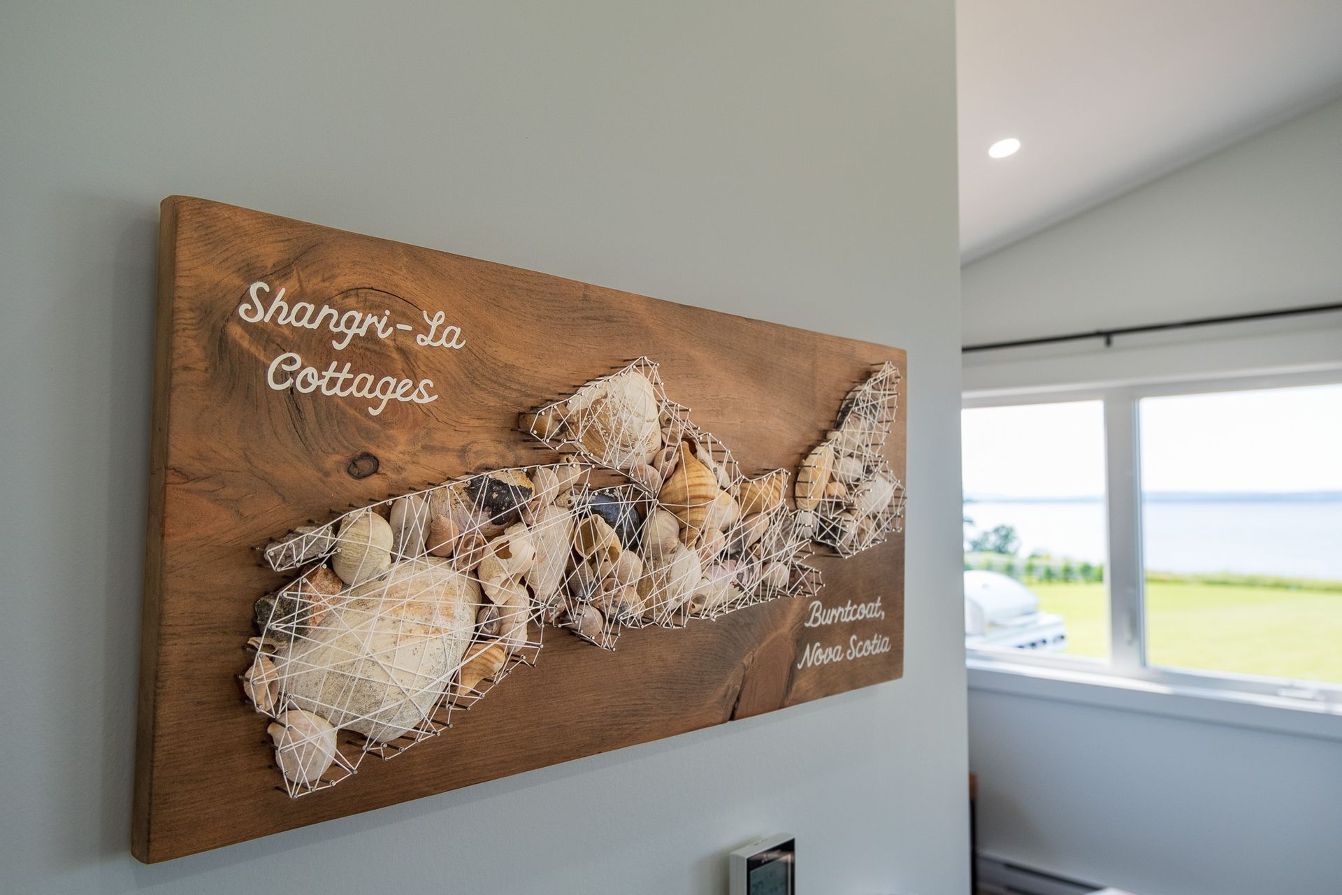 nova scotia sea shell sign