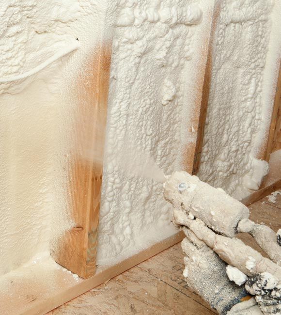 spray foam insulation installation