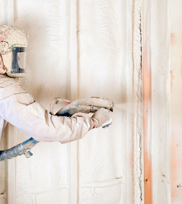 spray foam insulation installation